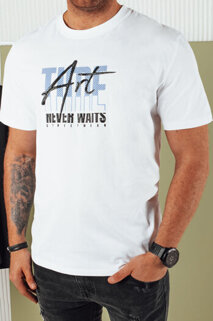 Koszulka męska z nadrukiem biała Dstreet RX5392