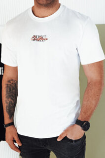 Koszulka męska z nadrukiem biała Dstreet RX5421