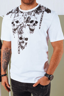 Koszulka męska z nadrukiem biała Dstreet RX5433