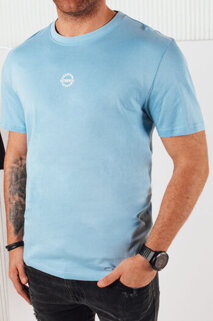 Koszulka męska z nadrukiem błękitna Dstreet RX5459