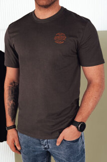 Koszulka męska z nadrukiem ciemnoszara Dstreet RX5416