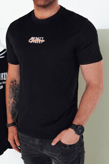 Koszulka męska z nadrukiem czarna Dstreet RX5422