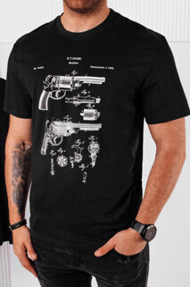 Koszulka męska z nadrukiem czarna Dstreet RX5430