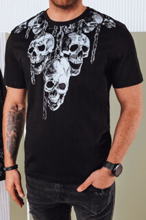 Koszulka męska z nadrukiem czarna Dstreet RX5432