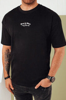 Koszulka męska z nadrukiem czarna Dstreet RX5435