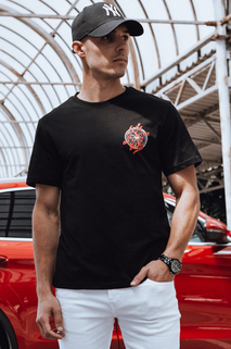 Koszulka męska z nadrukiem czarna Dstreet RX5491
