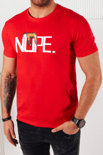 Koszulka męska z nadrukiem czerwona Dstreet RX5360
