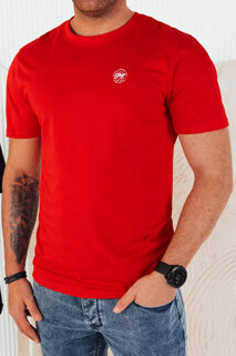 Koszulka męska z nadrukiem czerwona Dstreet RX5444