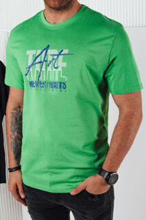 Koszulka męska z nadrukiem zielona Dstreet RX5393