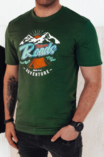 Koszulka męska z nadrukiem zielona Dstreet RX5402
