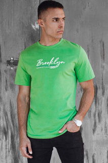 Koszulka męska z nadrukiem zielona Dstreet RX5405