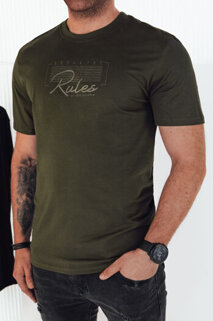 Koszulka męska z nadrukiem zielona Dstreet RX5410