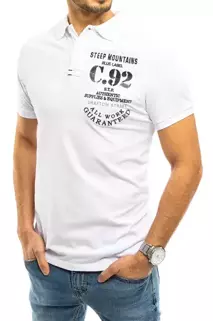 Koszulka polo męska biała Dstreet PX0457