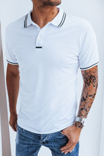 Koszulka polo męska biała Dstreet PX0559