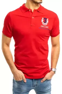 Koszulka polo męska czerwona Dstreet PX0357