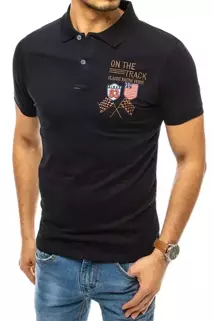 Koszulka polo z haftem granatowa Dstreet PX0453