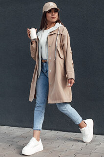 Kurtka parka damska MODERN LOOK beżowa Dstreet TY4396