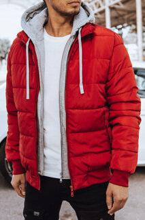 Kurtka zimowa męska pikowana czerwona Dstreet TX4550