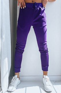 Spodnie damskie dresowe FITS fioletowe Dstreet UY0581z