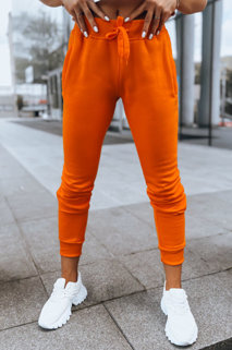 Spodnie damskie dresowe FITS pomarańczowe UY0583