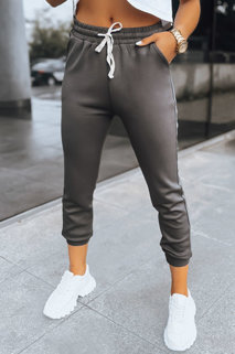 Spodnie damskie dresowe joggery MORELO szare Dstreet UY1582