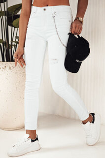 Spodnie damskie jeansowe ALEX białe Dstreet UY1878