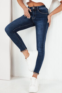 Spodnie damskie jeansowe AUBRIS niebieskie Dstreet UY1962