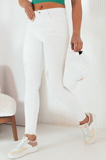 Spodnie damskie jeansowe BRENO białe Dstreet UY1993