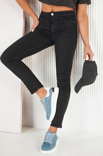Spodnie damskie jeansowe CHESTE czarne Dstreet UY1932