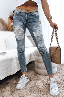 Spodnie damskie jeansowe COLLY niebieskie Dstreet UY1374