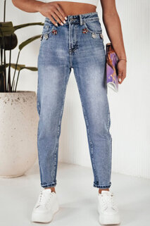 Spodnie damskie jeansowe MOM niebieskie Dstreet UY1882