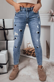 Spodnie damskie jeansowe SWEETIES niebieskie Dstreet UY1796