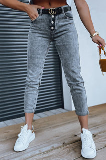 Spodnie damskie jeansowe mom fit ALIA szare Dstreet UY1266
