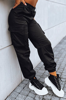 Spodnie damskie spadochronowe MINELLI czarne Dstreet UY1684