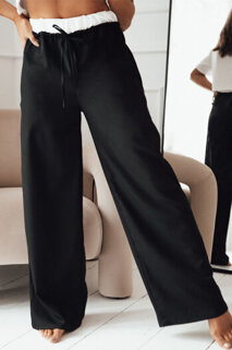 Spodnie damskie wide leg THAMI czarne Dstreet UY1850