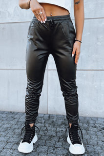 Spodnie damskie woskowane HARBOR czarne Dstreet UY1698