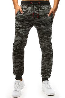 Spodnie dresowe męskie camo antracytowe Dstreet UX3454