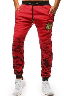 Spodnie dresowe męskie czerwone Dstreet UX3618