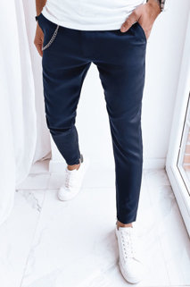 Spodnie męskie casual ciemnogranatowe Dstreet UX4010