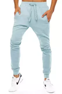 Spodnie męskie dresowe blękitne Dstreet UX3450