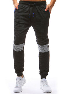 Spodnie męskie dresowe camo czarne Dstreet UX3630