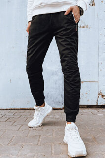 Spodnie męskie dresowe czarne Dstreet UX4277