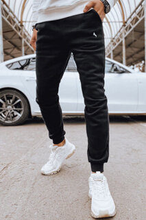Spodnie męskie dresowe czarne Dstreet UX4377