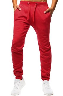 Spodnie męskie dresowe czerwone Dstreet UX2708
