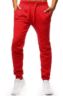 Spodnie męskie dresowe czerwone Dstreet UX2711