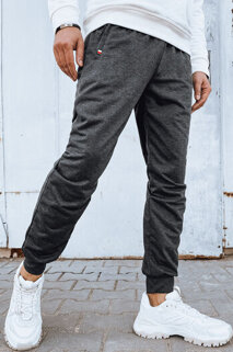Spodnie męskie dresowe joggery ciemnoszare Dstreet UX4120