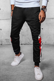 Spodnie męskie dresowe joggery czarne Dstreet UX4110