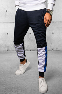 Spodnie męskie dresowe joggery granatowe Dstreet UX4106
