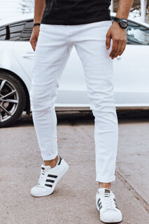 Spodnie męskie jeansowe białe Dstreet UX4194