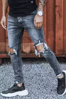 Spodnie męskie jeansowe ciemnoszare Dstreet UX3835